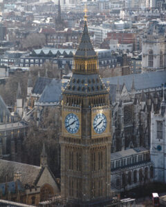 Fotografía urbana de Londres con Big Ben, parte del portfolio de fotografía arquitectónica